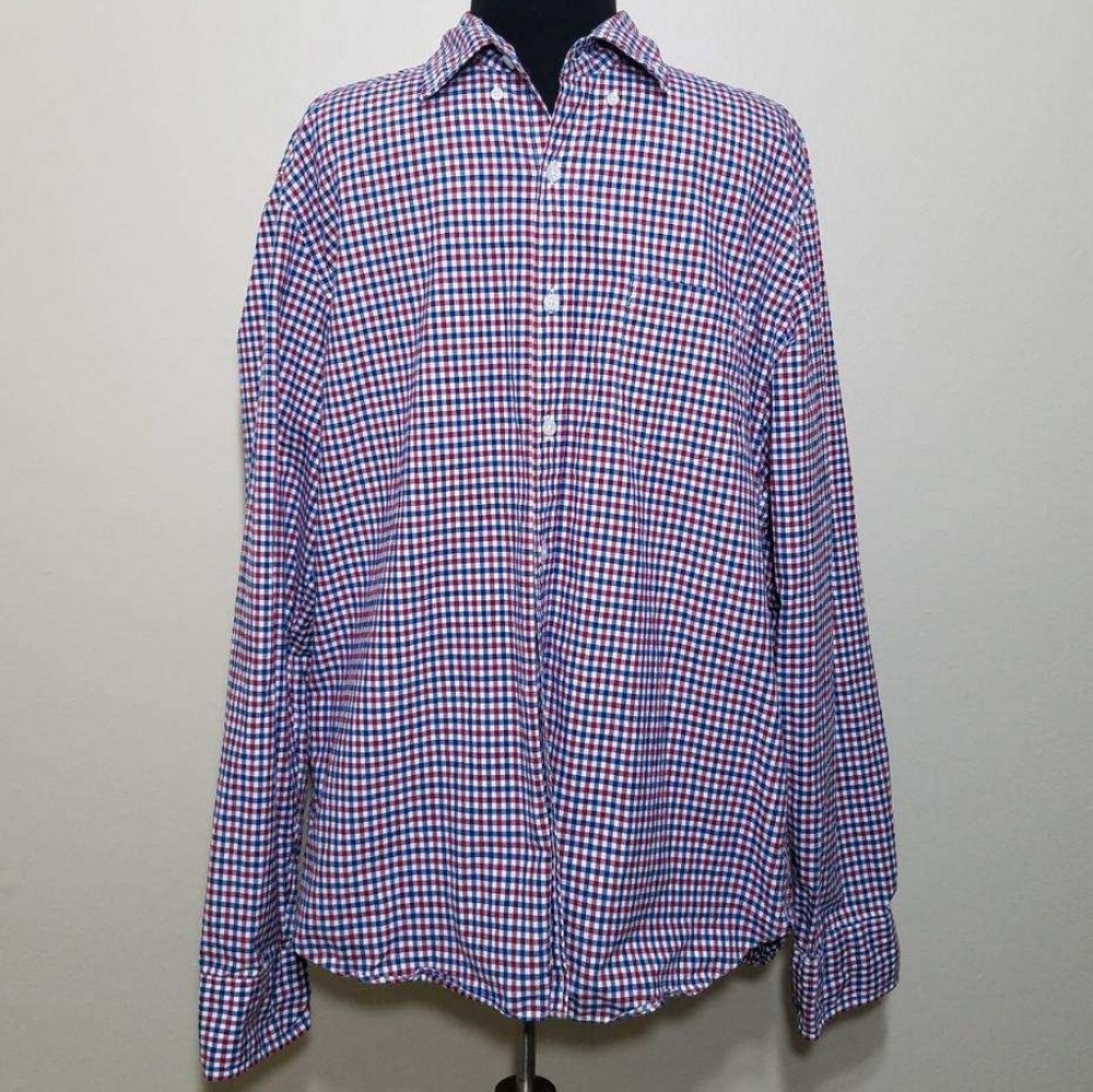 J Crew Shirt Long Sleeve Button Gingham Plaid SLIM